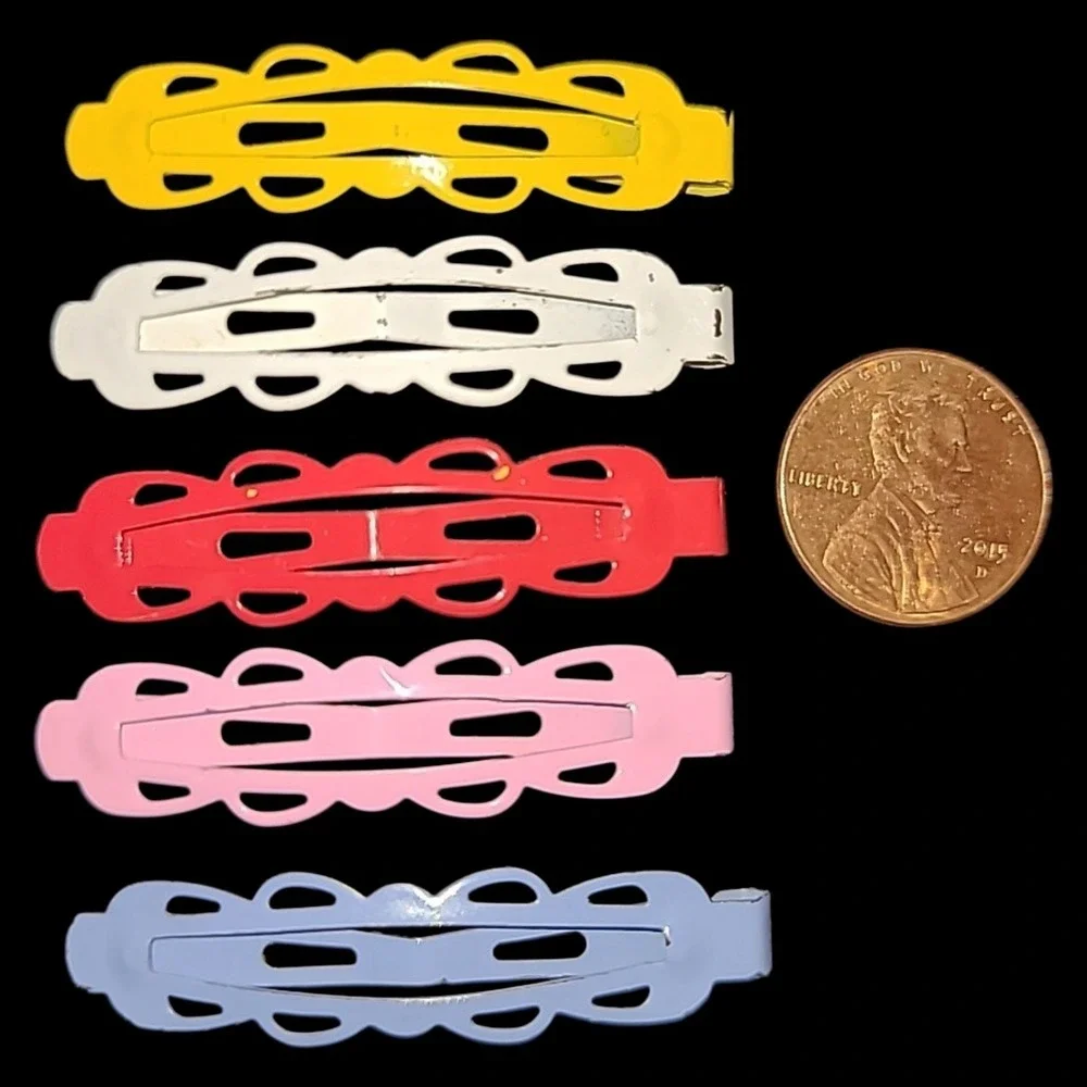 Set of‎ 5 Vintage Goody Brand Snap Clip Hair Barrettes